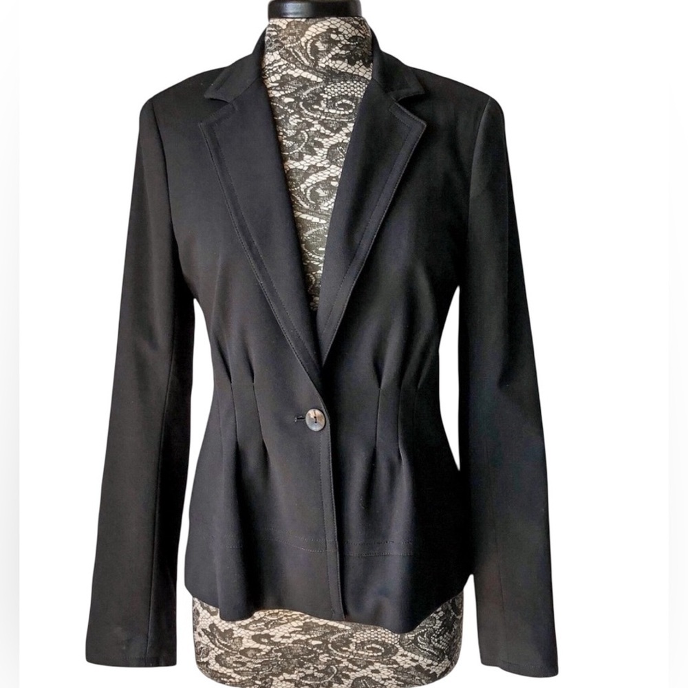 Theory Single Button Bi-stretch Blazer Black Size L